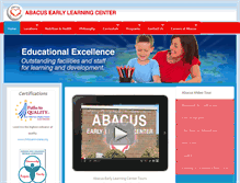 Tablet Screenshot of abacuskids.com